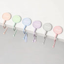 1Pcs Cute Morandi Bag Hanger Heavy Duty Table Purse Bag Hooks Travel Handbag Kawaii Table Side Bag Hanger Office Desk Organizers