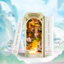 Robotime Rolife Falling Sakura Book Nook with Lights Easy Assemble Home Decoration Booknook Best Gifts for Family Children TGB05