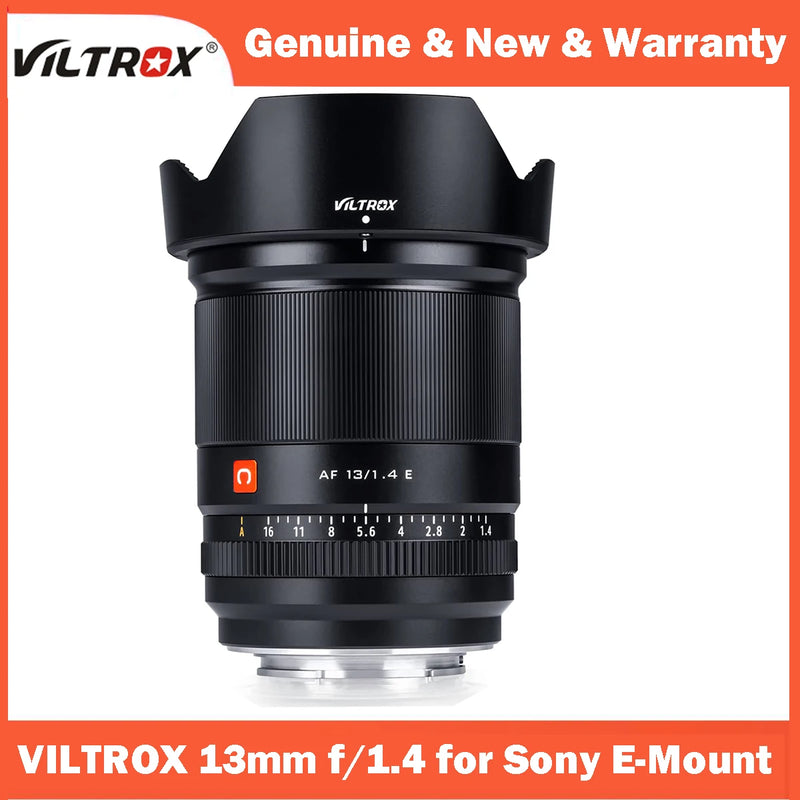 【DO BRASIL】Viltrox 13mm 23mm 33mm 56mm F1.4 Sony E Mount Ultra Wide Angle APS-C AF Lens for Sony E-Mount ZV-E10 a7 a6600