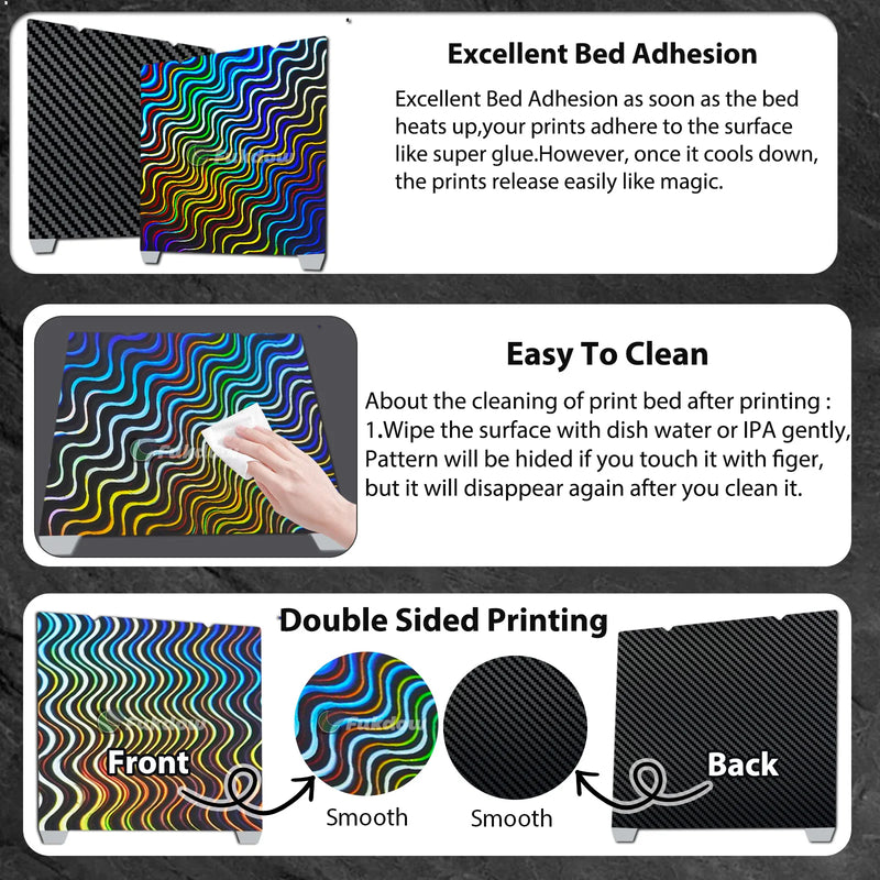 For Ender 3 v3 se/KE Build Plate PET PEO PEY H1H For Creality K1/ K1C PEI Honeycomb Build plate 235 x 235 build plate magnetic