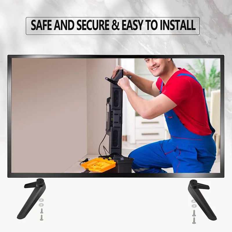 Universal TV Stand Table TV Stand Base Replacement TV Base Pedestal Feet TV Stand Mount Legs 17Mm-20Mm Easy To Use