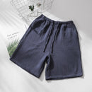 Summer Couple Sleep Pants Cotton Crepe Nightwear for Men and Women Pajama Shorts Elastic Waist Sleep Bottoms Sleeping Shorts