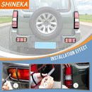 SHINEKA Car Tail Light Lamp Decoration Cover Rear Fog Light Lamp Trim Frame For Suzuki Jimny 2007-2017 Exterior Accessories