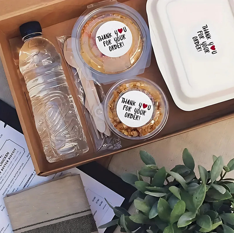 1roll 500pcs Thank You For Your Oder Sticker DIY Small Business Online Store Shop Packing Shipping Accessories