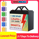12V 100AH LiFePO4 Lithium Battery Pack BMS 100A For Solar RV Camping Trolling Motor Bluetooth 12v Lithium Iron Phosphate Battery