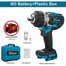 Gisam 2800N.M Torque Brushless Electric Impact Wrench 1/2 inch Screwdriver Cordless Wrench Power Tool For Makita 18V Battery Pin