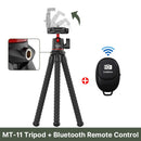 Ulanzi MT-11 Octopus Flexibles Stativ für Telefon SLR DSLR Gopro Kamera Stativ Ausziehbar 1/4'' Schraube mit Kugelkopf Cold Shoe Telefonclip