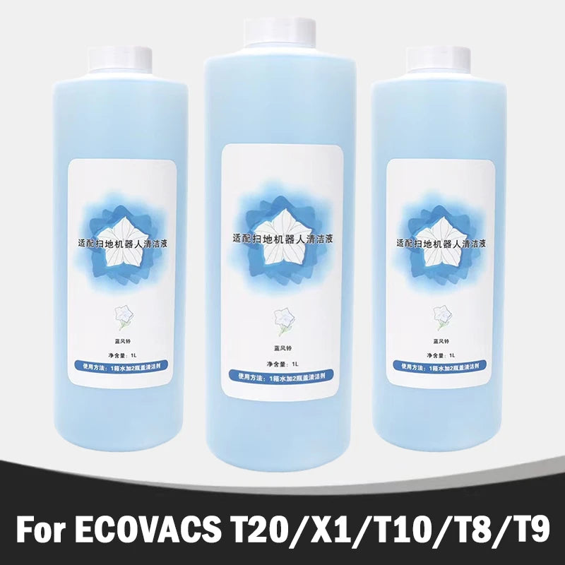 ECOVACS Deebot Floor Cleaning Solution Cleaning Liquid 1L Accessories T20 OMNI/T20e/T20/T10 OMNI/T10 TURBO/X1 OMNI/X1 TURBO/N9＋