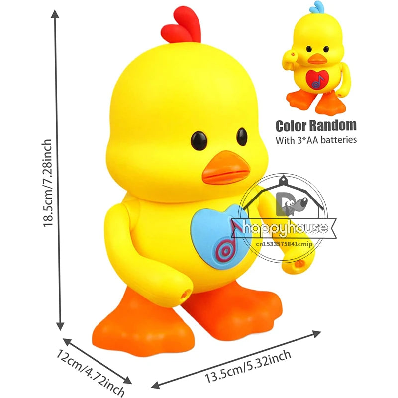 Electronic Dancing Duck Toy for Kids Musical Dancing Duck with Light Interactive Baby Toy Baby Musical Toys for Toddler Boy Girl