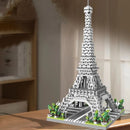 MOC Paris Tower Street View Building Block Mini Diamond Small Particle Assembly Building Block Decoration Toy