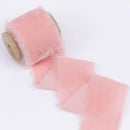 1m/roll Flocking Hand Teared Velvet Ribbon DIY Cake Gift Decoration Wedding Invitation Bracelet Flower Hand Teared Velvet Ribbon