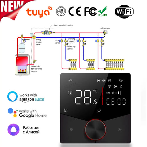 The Climate Conductor | WiFi Smart Central Air Thermostat with TUYA & Alexa