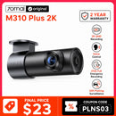 70mai M310 Plus 2K Dash Cam 1440P 143° FOV Night Vision Smart Voice Control 24H Parking Guard Car DVR Camera Mini Easy Install