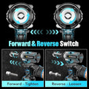 1800N.M Torque Brushless Electric Impact Wrench 1/2 inch Lithium-Ion Battery Cordless Wrench Tools For Makita 18V Battery Pins