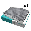 Für VW Volkswagen Passat Jetta Golf Audi TT A3 SEAT Leon Altea Skoda Octavia Yeti Pollen-Innenraumluftfilter 1K0819644A 1K1819653A