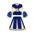 Women's Sexy Cheerleader Uniform Costume Skirt Pompoms Stage Music Performance Party Party Student Dress Christmas Halloween
