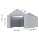 SucceBuy Carport Replacement Canopy Cover Garage Top Tent Shelter Tarp Heavy-Duty Waterproof & UV Protected （Frame Not Include）