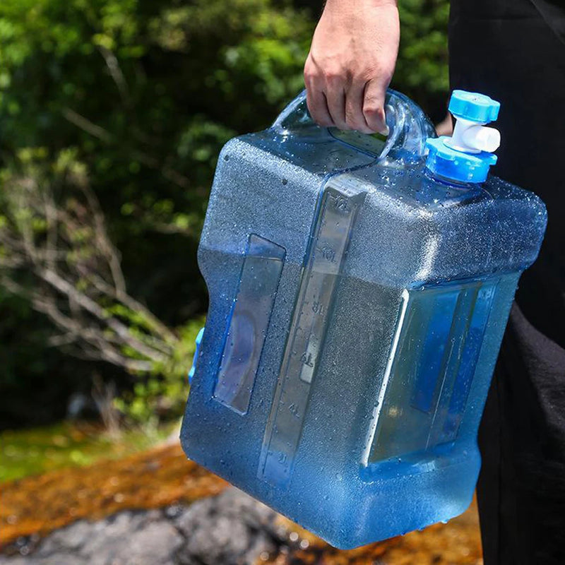 5/10/18/20/22L Portable Car Water Bucket Driving Pure Water Tank Container with Faucet Outdoor Camping Cooking Picnic Hiking