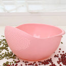 Multi-functional Rice Washer Vegetable and Fruit Basket Drain Cleaning Kitchen Tools Food Beans Sieve Fruit Bowl Drainer