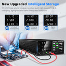 60V 20A Adjustable Laboratory Power Supply, 1200W High-precision Bench Power Supply for Battery Charging, OCP, Memory Storage