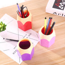 Pen Vase Pencil Pot Creative Makeup Brush Holder Stationery Desk Tidy Plastic Desk Organizer Container School Office Storage