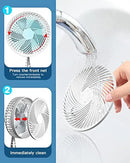 Stand Fan, 6 Inch Folding Portable Telescopic Floor/USB  with  Rechargeable Battery,3 Speeds Super Quiet Adjustable Height