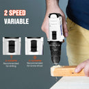 Cordless Drill Driver Kit with Battery,2 in 1 Electric Screwdriver Driver Tool Kit 45 N.m, Dual Speed 3/8 Inch Keyless Chuck