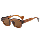 SO&EI Fashion Square Men Sunglasses Retro Rivets Women Yellow Blue Shades UV400 Sun Glasses