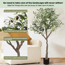 Realistic Artificial Olive Tree, Lifelike Faux Olive Plant for Home, Office, Garden Décor