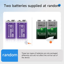 PALO 6F22 9V Ni-MH Rechargeable Battery 9 V 300mAh Batteries 9 voltage low self-discharged 9 volt battery with Smart Charger