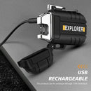 2024 New Waterproof Double Arc Lighter USB Rechargeable Windproof Plasma Lighter Outdoor Camping Flameless Smoking Accessories