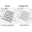 Birthday Cake Cute Frog Fox Animals Cutting Dies and Clear Stamps Bottle Thank You Words Dies For DIY Scrarpbooking Paper Craft