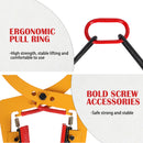 Pallet Puller Clamp Stone Carrying Pliers Lifter Sling Ring Stone Clamp 280kg Jaw Opening 6-24cm