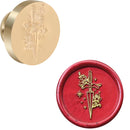 Halloween Series Wax Seal Stamp Head Witch,Bats,Skeleton 0.98" Brass Wax Sealing Stamp Heads For Decorating Envelopes Invitation