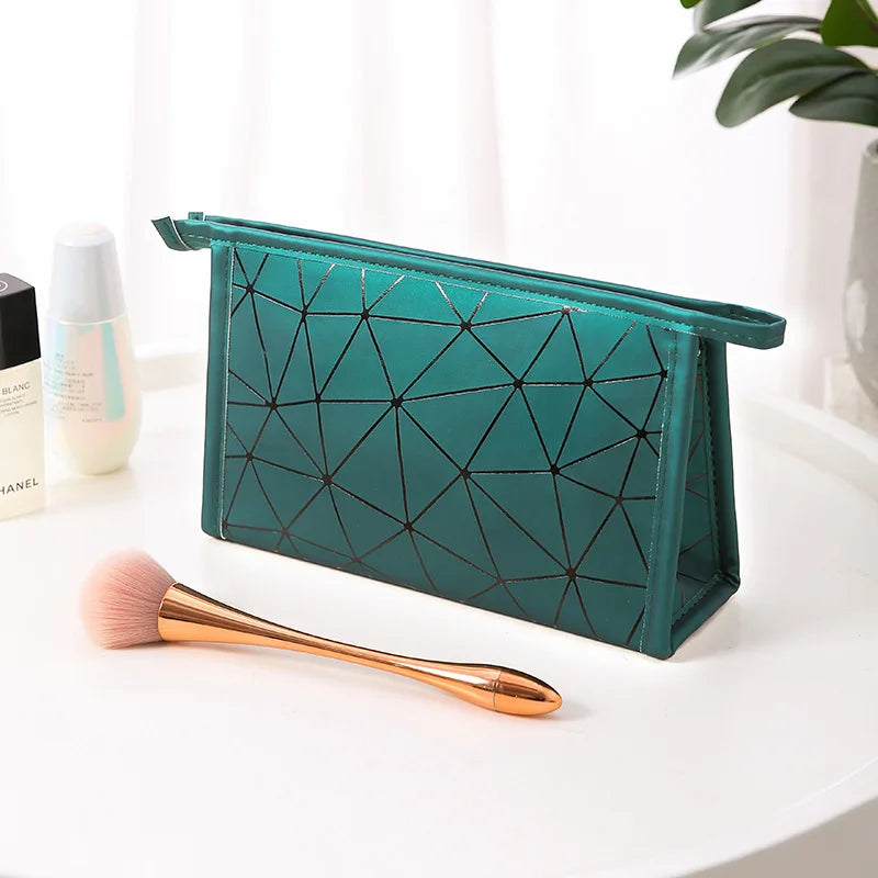 Fashion Women Travel Cosmetic Bag Multifunction Makeup Bags PU Leather Waterproof Portable Toiletries Organizer Make up Cases