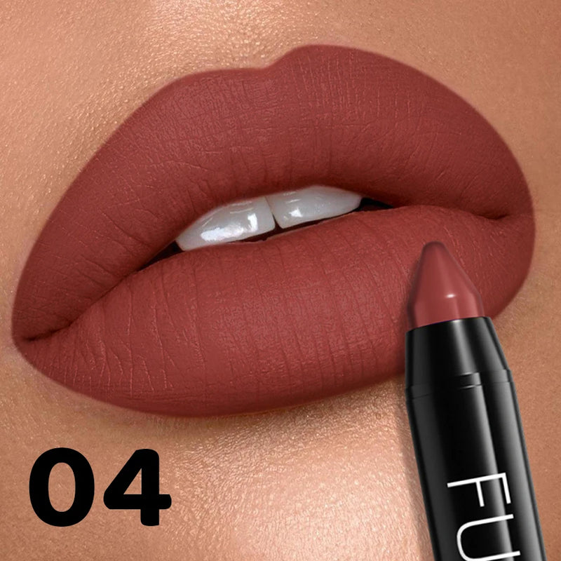 16 Color Nude Brown Lipliner Pen Waterproof Lipstick Sexy Red Matte Contour Lip Tint Lasting Lips Korean Makeup product lipgloss