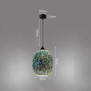 Creative 3D Fireworks Ceiling Lamp Modern Colourful Glass Pendant Light 3D Vintage LED Chandelier Lighting for Living DiningRoom