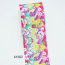 5 Yards Easter Rabbit Printed Grosgrain Satin Ribbons For Bows DIY Craft Decoration Packaging Supplies, 10 Pieces Resins. 59086
