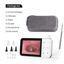 Ear Wax Removal Tool with HD Camera 4.3" Screen Digital Otoscope Ear Cleaning Kit with Soft Silicone Tips for Kids
