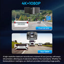 XGODY 4K HD Touch Screen Carplay Android Auto Dash Camera 10.26" Large Screen Wireless Radio Multimedia