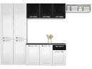 Compact Kitchen Itatiaia Amanda Steel with Counter 10 Doors 1 Drawer