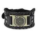 2022 Dragon Totem Viking Compass Bracelet Men's Bracelet New Fashion Synthetic Leather Nordic Rune Bracelet Accessories Jewelry