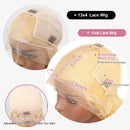 13x4 Blonde Lace Front Wigs Human Hair Brazilian Kinky Curly 13x6 HD 613 Curly Wavy Lace Front for Black Women 180% Density