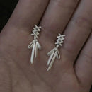 Cute Bowknot Front and Back Earrings for Female 2023 New Simple Fashion Metallic Luxury Jewelry Earings Wholesale