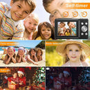HD 1080P Digital Camera for Kids Video Camera with 32GB SD Card 16X Digital Zoom Compact Point and Shoot Camera for Students