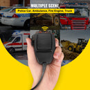 SucceBuy Police Sirens 200W Car Warning Alarm Handhold Microphone Light Control Switches Emergency Electronic for Car Fire Truck