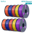 SUNLU 10KG PETG/ABS Filaments 10Rolls 3D Filament 1KG/roll 1.75mm 100% Filament Lines Up Neatly For 3D Printing From EU US