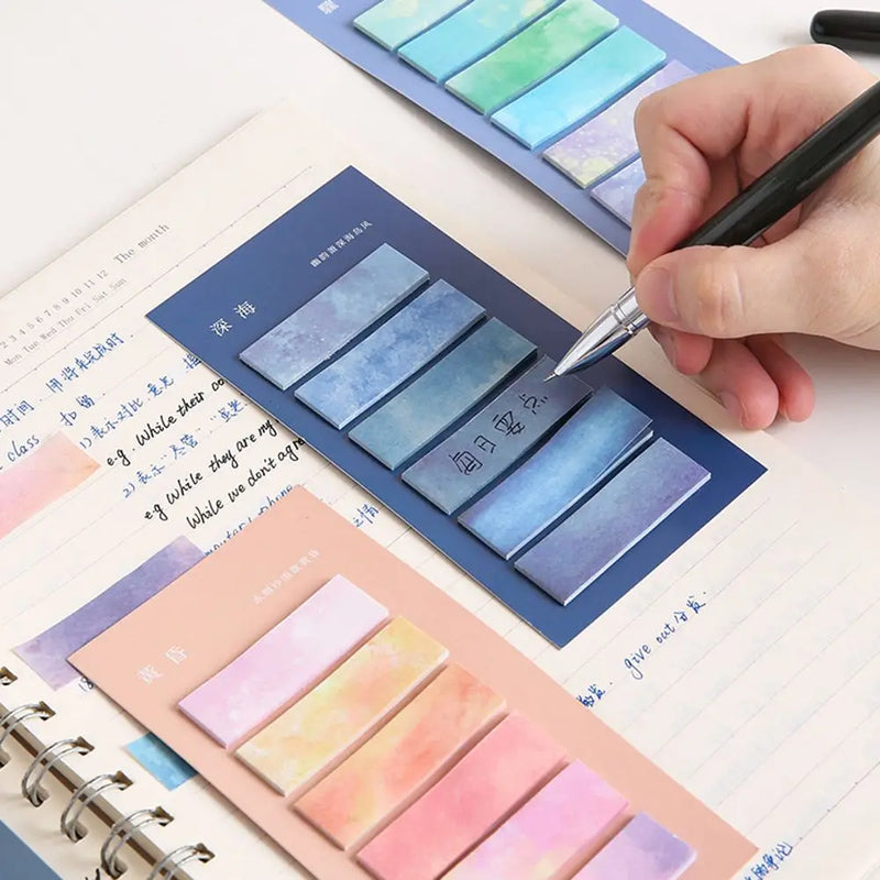 120 Sheets Notepad School Supplies Stationery Cute Paper Sticker Posted It Sticky Notes Index Memo Pad Bookmark