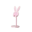Adjustable Cartoon Bunny Ear Phone Stand Cute Rabbit Universal Tablet Holder Desktop Retractable Organizer For Home Office Decor