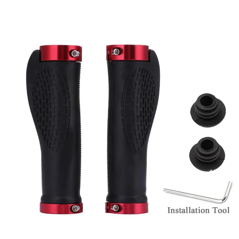 Bicycle Grips BMX Bike Handbar Grips Rubber Bilateral Lock Mountain MTB Bikes Handlebar Grips Non-slip Cycling Bike Accessories